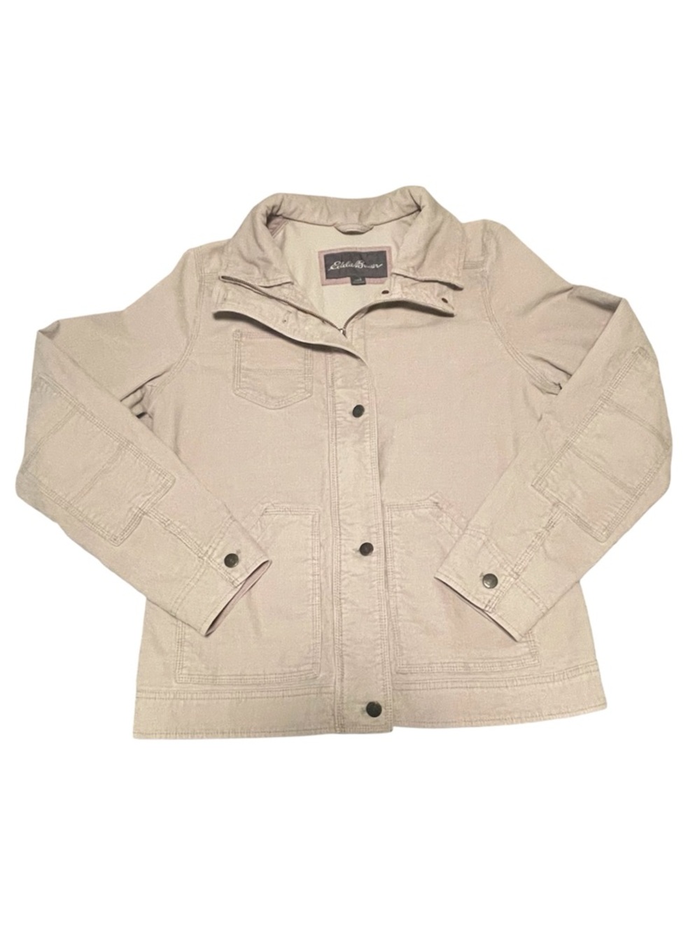 Eddie Bauer Utility Bomber Corduroy Full Zip Field Adventure Jacket Women’s L